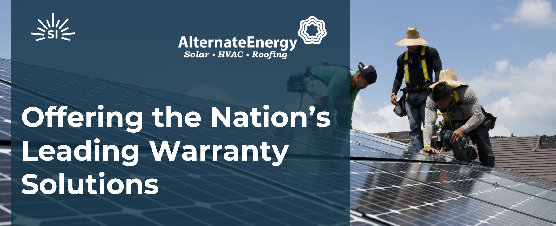 Residential solar energy system with 30-year limited warranty coverage